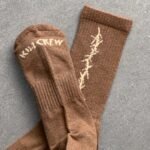 Killcrew Barbwire High Socks - Brown