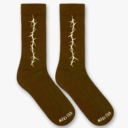 Killcrew Barbwire High Socks - Brown