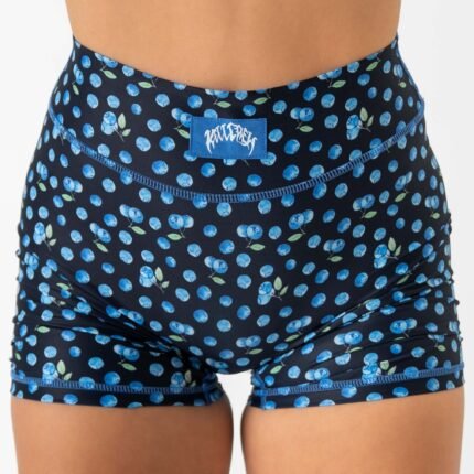 Killcrew Blueberry Mid Rise Biker Shorts - Black