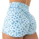 Killcrew Blueberry Mid Rise Biker Shorts - Blue