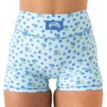 Killcrew Blueberry Mid Rise Biker Shorts - Blue