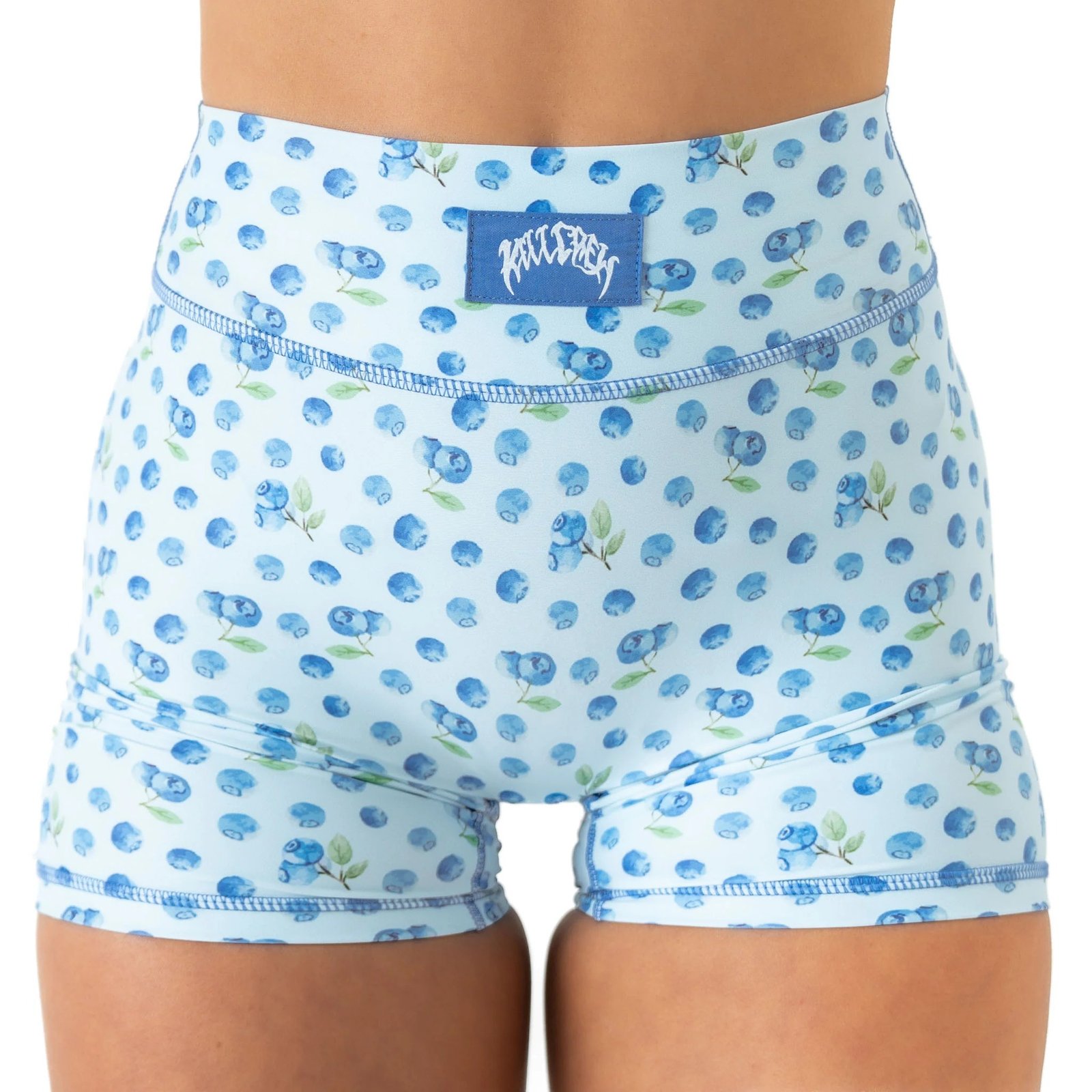 Killcrew Blueberry Mid Rise Biker Shorts - Blue Killcrew Blueberry Mid Rise Biker Shorts - Blue