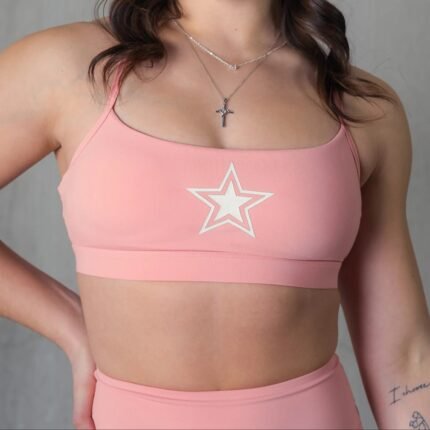 Killcrew Classic Sports Bra Star Boy - Peach White
