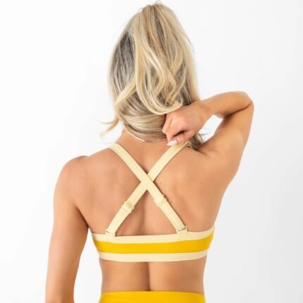Killcrew Color Block Sports Bra - Amber