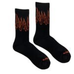Killcrew Flame High Socks - Black Orange