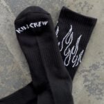 Killcrew Flame High Socks - Black White