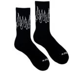 Killcrew Flame High Socks - Black White