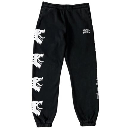Killcrew Heavyweight Lux War Wolf Sweatpants - Black