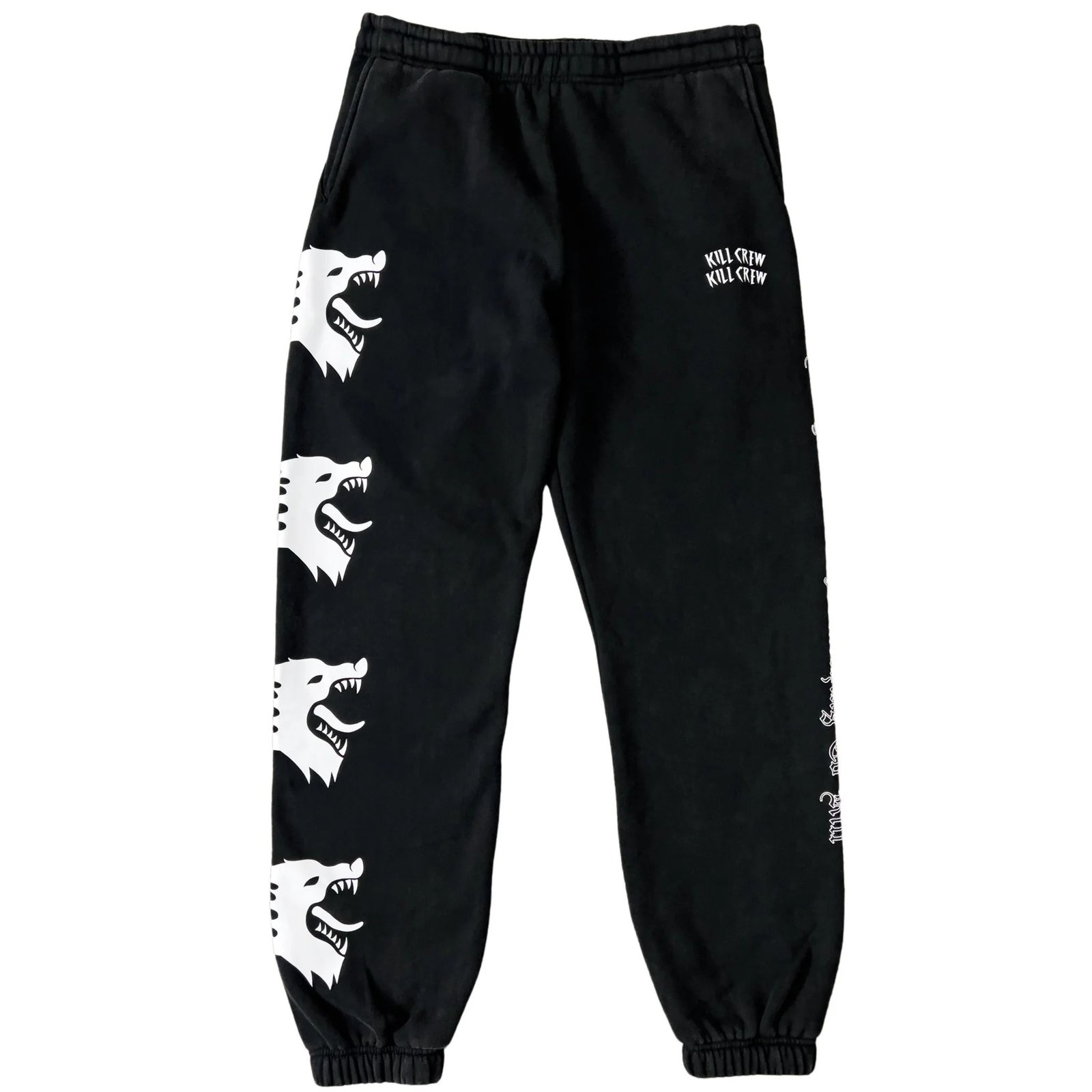 Killcrew Heavyweight Lux War Wolf Sweatpants - Black Killcrew Heavyweight Lux War Wolf Sweatpants - Black