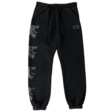 Killcrew Heavyweight Lux War Wolf Sweatpants - Blackout