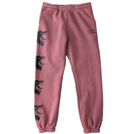 Killcrew Heavyweight Lux War Wolf Sweatpants - Maroon