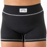 Killcrew Mid Rise Color Block Biker Shorts - Black