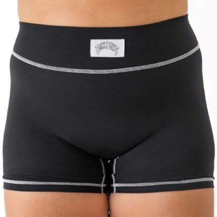 Killcrew Mid Rise Color Block Biker Shorts - Black