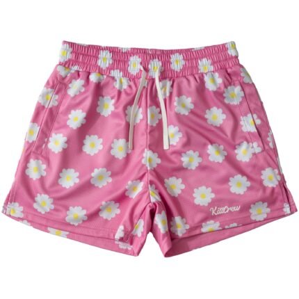 Killcrew Muay Thai Shorts (Mid Thigh Cut) Daisy - Pink
