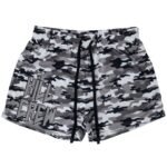 Killcrew Muay Thai Shorts (Mid Thigh Cut) - Grey Camo