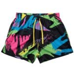 Killcrew Muay Thai Shorts (Mid Thigh Cut) Retro - 80s Neon