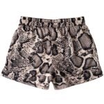 Killcrew Muay Thai Shorts (Mid Thigh Cut) Snake - Black Cream