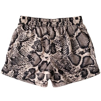 Killcrew Muay Thai Shorts (Mid Thigh Cut) Snake - Black Cream