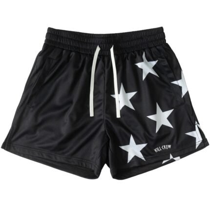 Killcrew Muay Thai Shorts (Mid Thigh Cut) Star Boy - Black White
