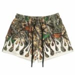 Killcrew Muay Thai Shorts (Mid Thigh Cut) Wildfire - White