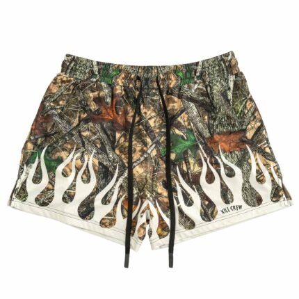 Killcrew Muay Thai Shorts (Mid Thigh Cut) Wildfire - White