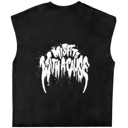 Killcrew Natural Cotton Misfit Cutoff - Black