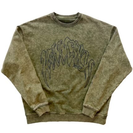 Killcrew Oversized Heavyweight Classic Crew Neck - Olive
