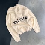 Killcrew Oversized Heavyweight Kill Crew Crew Neck - Cream