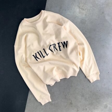 Killcrew Oversized Heavyweight Kill Crew Crew Neck - Cream