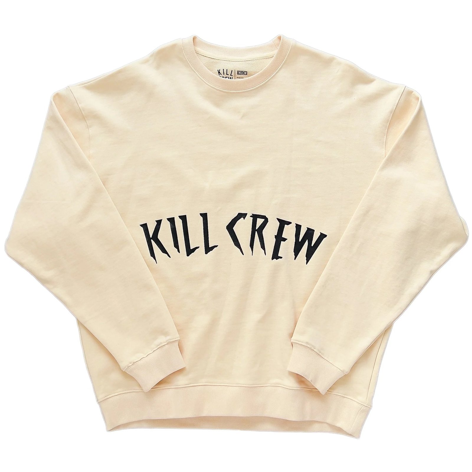 Killcrew Oversized Heavyweight Kill Crew Crew Neck - Cream Killcrew Oversized Heavyweight Kill Crew Crew Neck - Cream