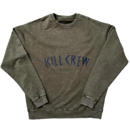 Killcrew Oversized Heavyweight Kill Crew Crew Neck - Olive