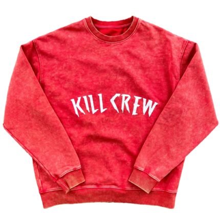 Killcrew Oversized Heavyweight Kill Crew Crew Neck - Red