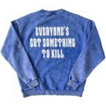 Killcrew Oversized Heavyweight To Kill Crew Neck - Blue