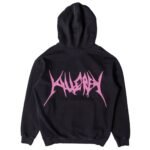 Killcrew Oversized Lux Comfort Zone Hoodie - Black Pink