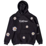 Killcrew Oversized Lux Daisy Hoodie - Black
