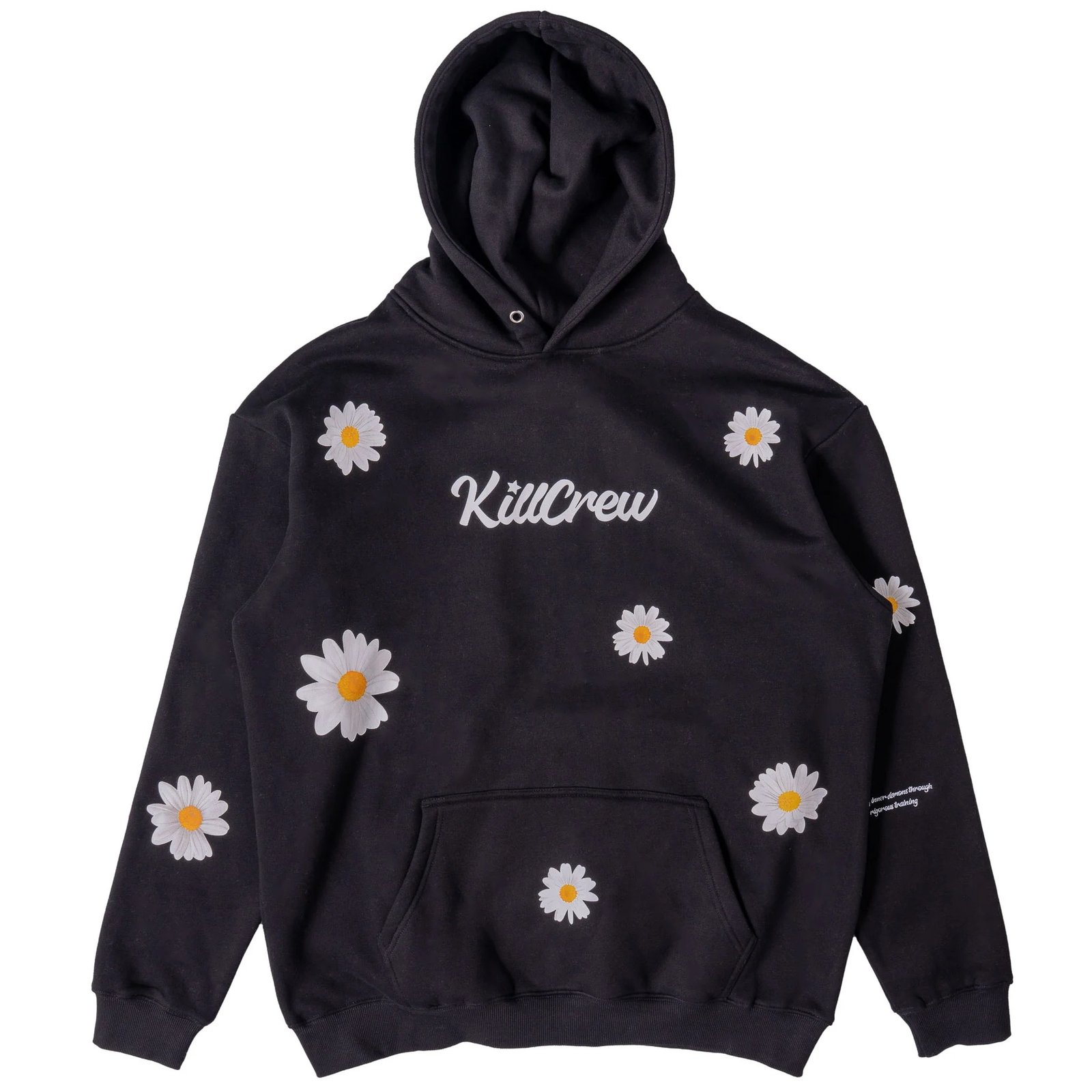 Killcrew Oversized Lux Daisy Hoodie - Black Killcrew Oversized Lux Daisy Hoodie - Black