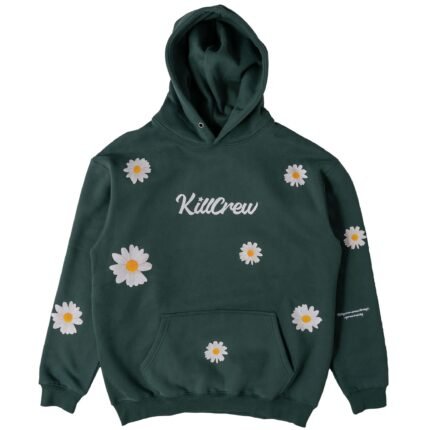 Killcrew Oversized Lux Daisy Hoodie - Green