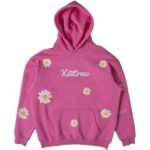 Killcrew Oversized Lux Daisy Hoodie - Pink