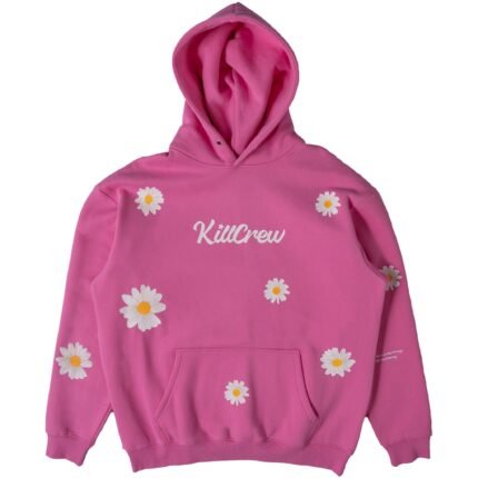 Killcrew Oversized Lux Daisy Hoodie - Pink