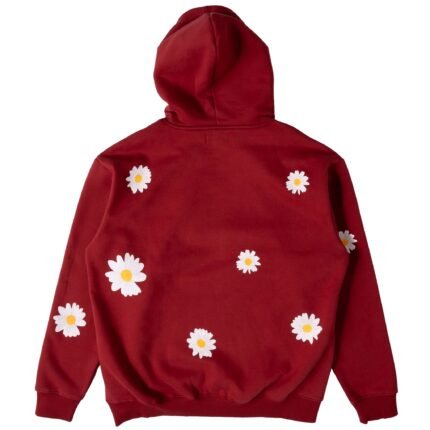 Killcrew Oversized Lux Daisy Hoodie - Red
