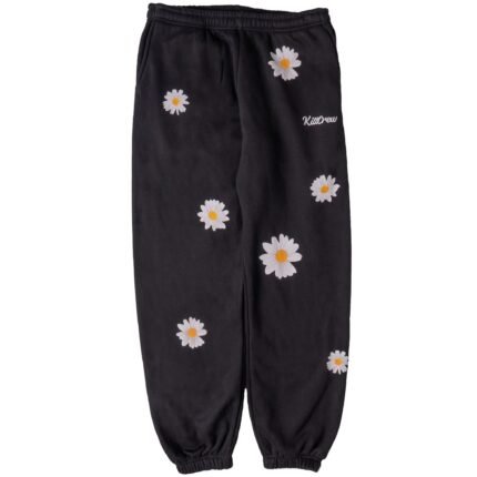 Killcrew Oversized Lux Daisy Sweatpants - Black