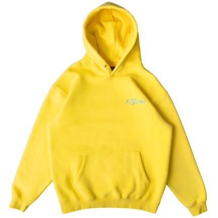 Killcrew Oversized Lux Hoodie Love Seeing You Happy - Yellow Blue