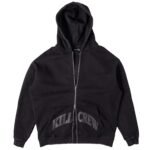 Killcrew Oversized Lux Kill Crew Zip Up - Blackout
