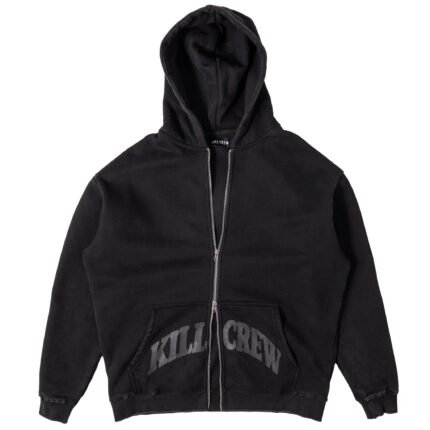 Killcrew Oversized Lux Kill Crew Zip Up - Blackout