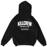 Killcrew Oversized Lux Rigorous Training Hoodie - Black White