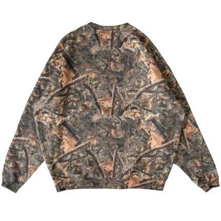 Killcrew Oversized Lux Script Crew Neck - Camo Green