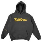 Killcrew Oversized Lux Script Hoodie - Grey Gold