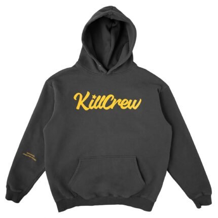 Killcrew Oversized Lux Script Hoodie - Grey Gold