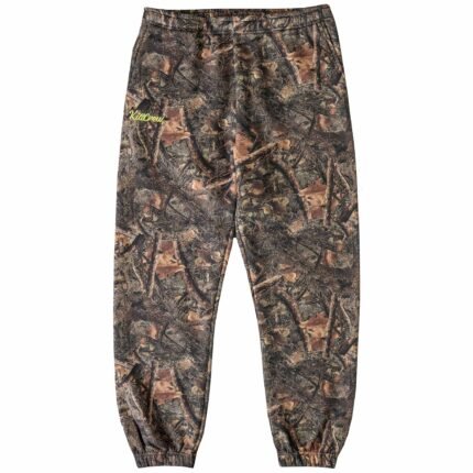 Killcrew Oversized Lux Script Sweatpants - Camo Green
