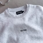Killcrew Oversized Lux Simple Crew Neck - Grey
